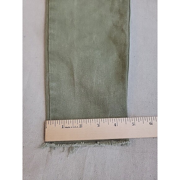 We The Free Jeans Womens Crop 26x26.5 Distressed Green Mid Rise Frayed Stretch - Picture 4 of 16